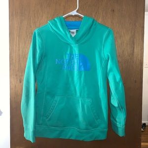 The North Face Green/Blue XS Hoodie